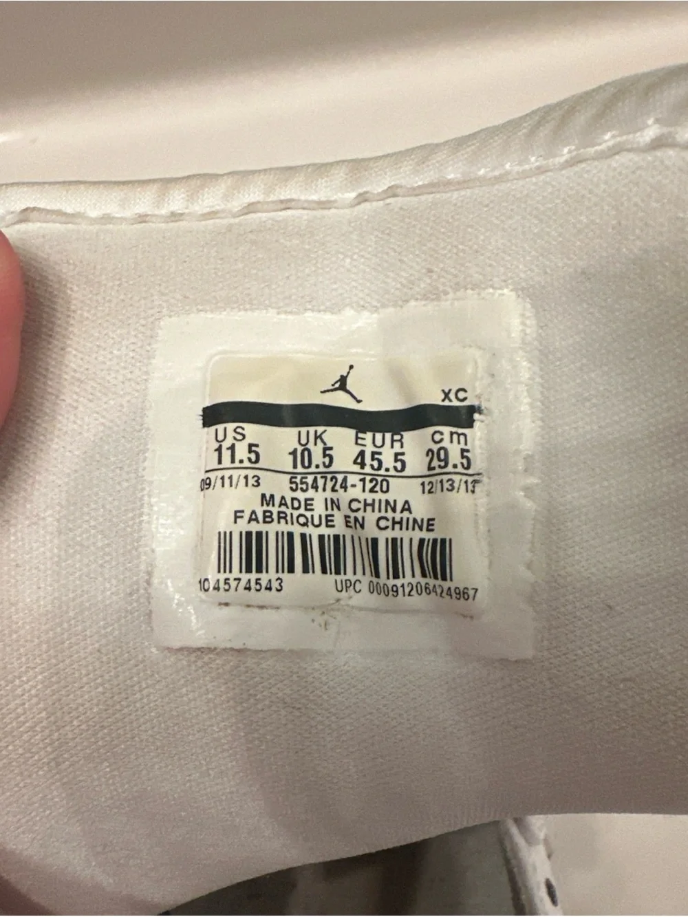 Jordan White Interior Label High-Top